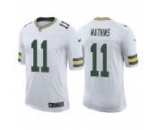 Men's Green Bay Packers #11 Sammy Watkins White Stitched Football Jersey