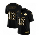 Men's Green Bay Packers #12 Aaron Rodgers Limited Black Jesus Faith Limited Football Jersey