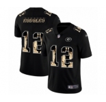 Men's Green Bay Packers #12 Aaron Rodgers Limited Black Statue of Liberty Limited Football Jersey