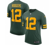 Men's Green Bay Packers #12 Aaron Rodgers Nike Green Alternate Vapor Limited Player Jersey