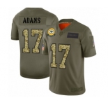 Men's Green Bay Packers #17 Davante Adams 2019 Olive Camo Salute to Service Limited Jersey