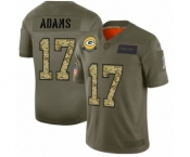 Men's Green Bay Packers #17 Davante Adams 2019 Olive Camo Salute to Service Limited Jersey
