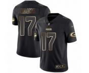 Men's Green Bay Packers #17 Davante Adams Limited Black Gold Vapor Untouchable Limited Football Jersey