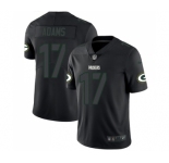 Men's Green Bay Packers #17 Davante Adams Limited Black Rush Impact Football Jersey