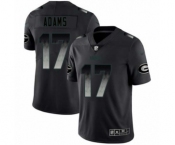 Men's Green Bay Packers #17 Davante Adams Limited Black Smoke Fashion Limited Football Jersey