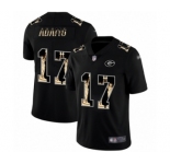 Men's Green Bay Packers #17 Davante Adams Limited Black Statue of Liberty Limited Football Jersey