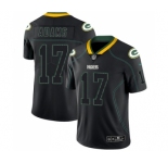 Men's Green Bay Packers #17 Davante Adams Limited Lights Out Black Rush Football Jersey