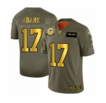Men's Green Bay Packers #17 Davante Adams Limited Olive Gold 2019 Salute to Service Football Jersey
