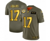 Men's Green Bay Packers #17 Davante Adams Limited Olive Gold 2019 Salute to Service Football Jersey