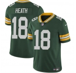 Men's Green Bay Packers #18 Malik Heath Green Vapor Untouchable Limited Stitched Jersey