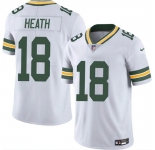 Men's Green Bay Packers #18 Malik Heath White Vapor Untouchable Limited Stitched Jersey