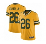 Men's Green Bay Packers #26 Darnell Savage Jr. Limited Gold Rush Vapor Untouchable Football Jersey