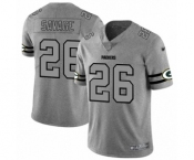 Men's Green Bay Packers #26 Darnell Savage Jr. Limited Gray Team Logo Gridiron Limited Football Jersey