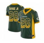 Men's Green Bay Packers #26 Darnell Savage Jr. Limited Green Rush Drift Fashion Football Jersey