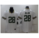 Men's Green Bay Packers #28 AJ Dillon White Team Color Vapor Untouchable Limited Jersey