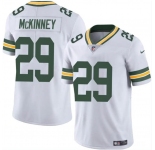 Men's Green Bay Packers #29 Xavier McKinney White Vapor Limited Football Stitched Jersey