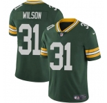 Men's Green Bay Packers #31 Emanuel Wilson Green Vapor Limited Football Stitched Jersey