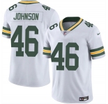 Men's Green Bay Packers #46 Amar Johnson White 2025 Vapor Untouchable Limited Football Stitched Jersey