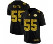 Men's Green Bay Packers #55 Za'Darius Smith Black Leopard Print Fashion Vapor Limited Football Jersey