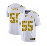 Men's Green Bay Packers #55 Za'Darius Smith Flocked Leopard Print Vapor Limited Football Jersey White