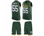 Men's Green Bay Packers #55 Za'Darius Smith Limited Green Tank Top Suit Football Jersey