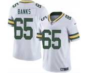 Men's Green Bay Packers #65 Aaron Banks White 2025 Vapor Untouchable Limited Football Stitched Jersey