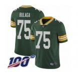 Men's Green Bay Packers #75 Bryan Bulaga Green Team Color Vapor Untouchable Limited Player 100th Season Football Jersey