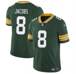 Men's Green Bay Packers #8 Josh Jacobs Green Vapor Limited Football Stitched Jersey