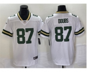 Men's Green Bay Packers #87 Romeo Doubs White Vapor Untouchable Limited Stitched Jersey