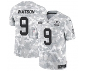 Men's Green Bay Packers #9 Christian Watson 2024 F.U.S.E Arctic Camo Salute To Service Limited Stitched Football Jersey