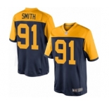 Men's Green Bay Packers #91 Preston Smith Limited Navy Blue Alternate Football Jersey