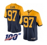 Men's Green Bay Packers #97 Kenny Clark Limited Navy Blue Alternate 100th Season Football Jersey