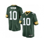 Men's Nike Green Bay Packers #10 Jacob Schum Limited Green Team Color NFL Jersey