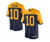 Men's Nike Green Bay Packers #10 Jacob Schum Limited Navy Blue Alternate NFL Jersey