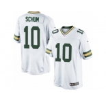 Men's Nike Green Bay Packers #10 Jacob Schum Limited White NFL Jersey