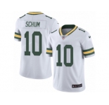 Men's Nike Green Bay Packers #10 Jacob Schum Limited White Rush NFL Jersey