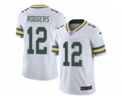 Men's Nike Green Bay Packers #12 Aaron Rodgers Limited White Rush NFL Jersey