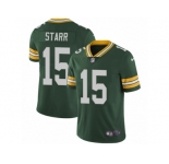 Men's Nike Green Bay Packers #15 Bart Starr Vapor Untouchable Limited Green Team Color NFL Jersey