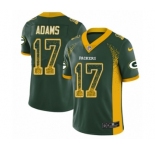 Men's Nike Green Bay Packers #17 Davante Adams Limited Green Rush Drift Fashion NFL Jersey