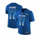 Men's Nike Green Bay Packers #17 Davante Adams Limited Royal Blue NFC 2019 Pro Bowl NFL Jersey
