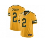 Men's Nike Green Bay Packers #2 Mason Crosby Limited Gold Rush NFL Jersey
