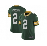 Men's Nike Green Bay Packers #2 Mason Crosby Vapor Untouchable Limited Green Team Color NFL Jersey