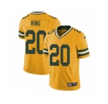 Men's Nike Green Bay Packers #20 Kevin King Limited Gold Rush NFL Jersey