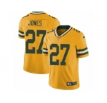 Men's Nike Green Bay Packers #27 Josh Jones Limited Gold Rush NFL Jersey