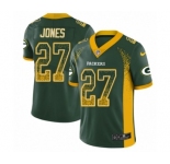 Men's Nike Green Bay Packers #27 Josh Jones Limited Green Rush Drift Fashion NFL Jersey