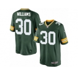 Men's Nike Green Bay Packers #30 Jamaal Williams Limited Green Team Color NFL Jersey