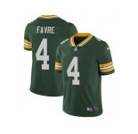 Men's Nike Green Bay Packers #4 Brett Favre Vapor Untouchable Limited Green Team Color NFL Jersey