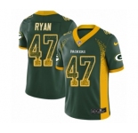 Men's Nike Green Bay Packers #47 Jake Ryan Limited Green Rush Drift Fashion NFL Jersey