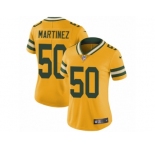 Men's Nike Green Bay Packers #50 Blake Martinez Limited Gold Rush NFL Jersey