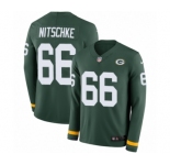 Men's Nike Green Bay Packers #66 Ray Nitschke Limited Green Therma Long Sleeve NFL Jersey